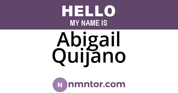 Abigail Quijano