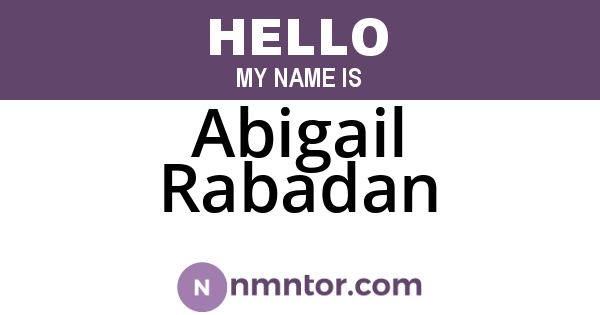 Abigail Rabadan