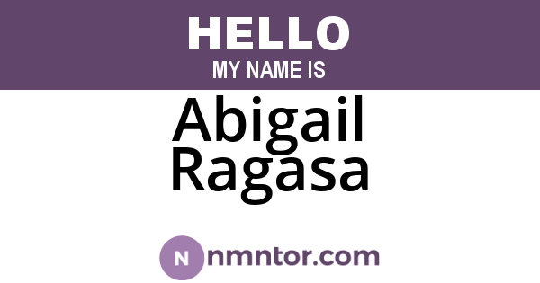 Abigail Ragasa