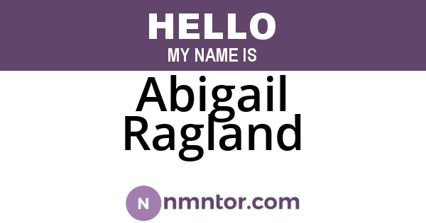 Abigail Ragland