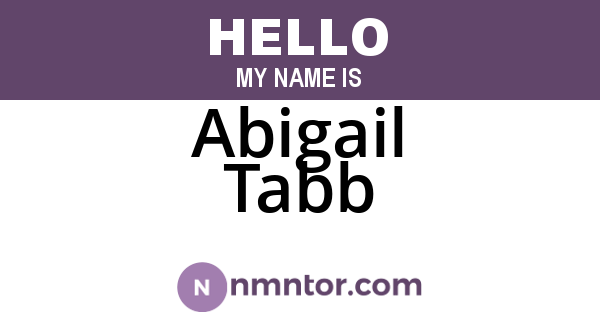 Abigail Tabb