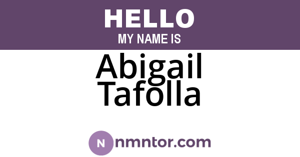 Abigail Tafolla