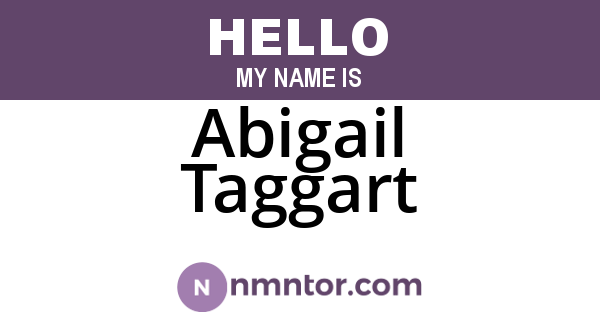 Abigail Taggart