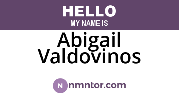 Abigail Valdovinos