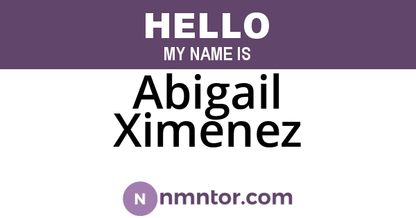 Abigail Ximenez