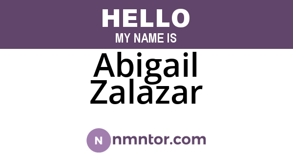 Abigail Zalazar