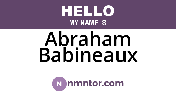 Abraham Babineaux