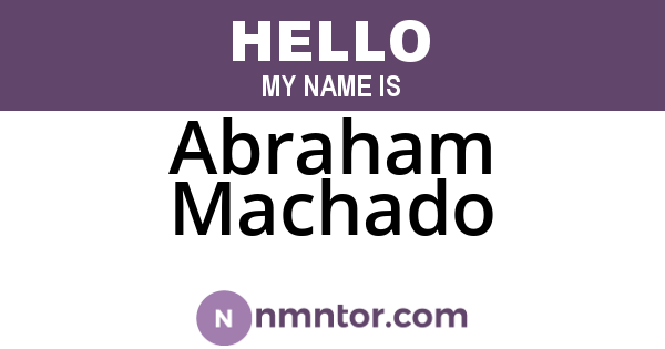 Abraham Machado