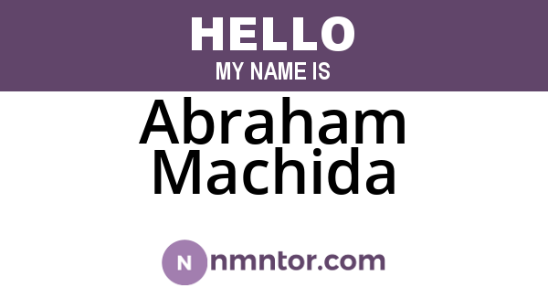Abraham Machida