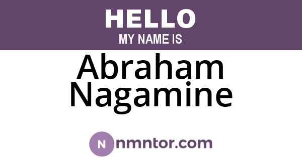 Abraham Nagamine