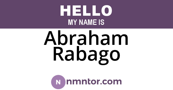 Abraham Rabago