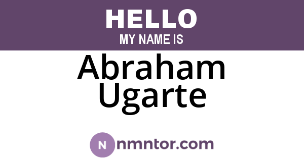 Abraham Ugarte