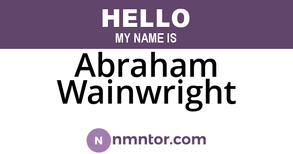 Abraham Wainwright
