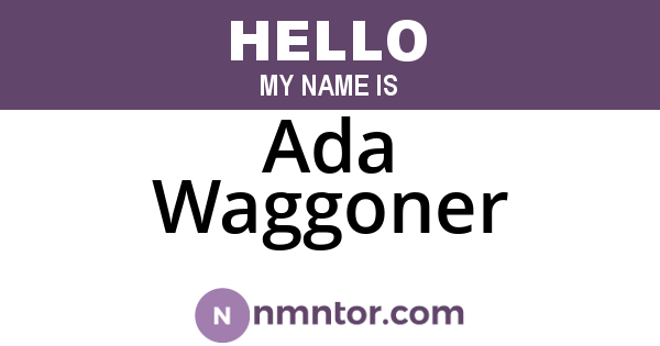 Ada Waggoner
