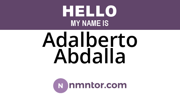 Adalberto Abdalla
