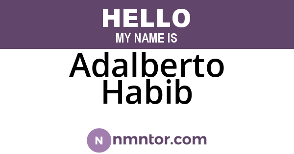 Adalberto Habib