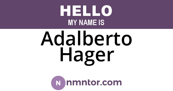 Adalberto Hager