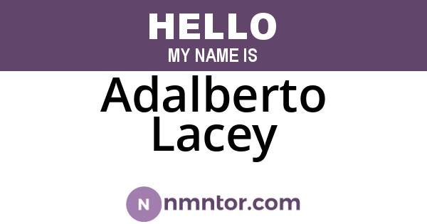 Adalberto Lacey
