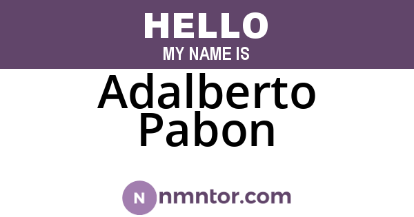 Adalberto Pabon