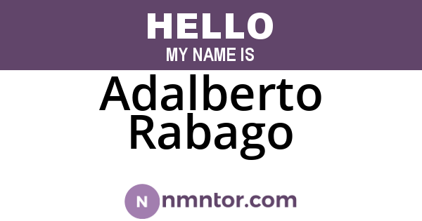 Adalberto Rabago