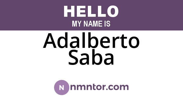 Adalberto Saba