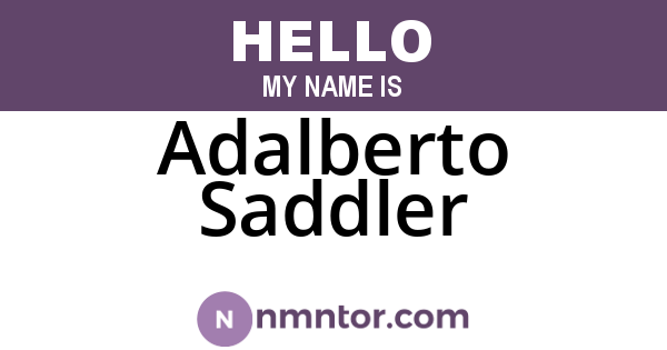 Adalberto Saddler