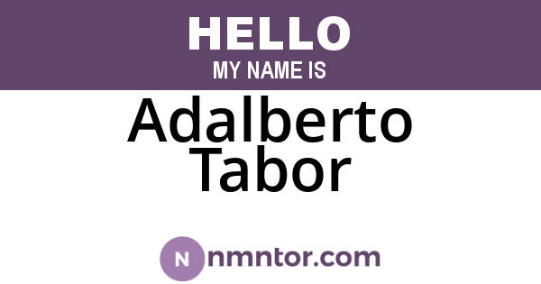 Adalberto Tabor