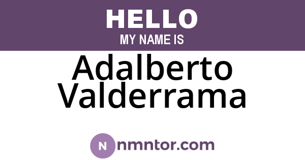 Adalberto Valderrama
