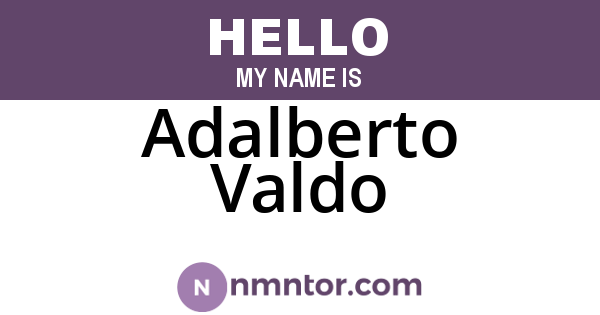 Adalberto Valdo