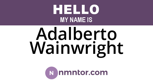 Adalberto Wainwright