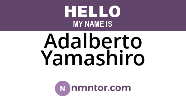 Adalberto Yamashiro