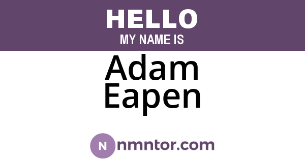 Adam Eapen