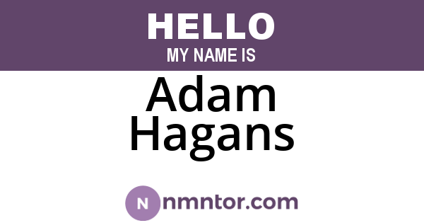 Adam Hagans