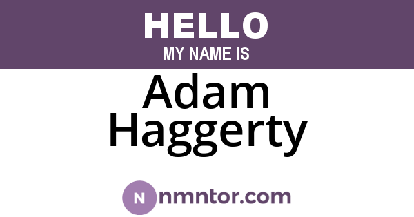 Adam Haggerty