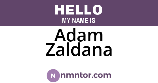Adam Zaldana