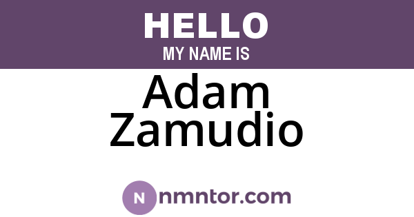 Adam Zamudio