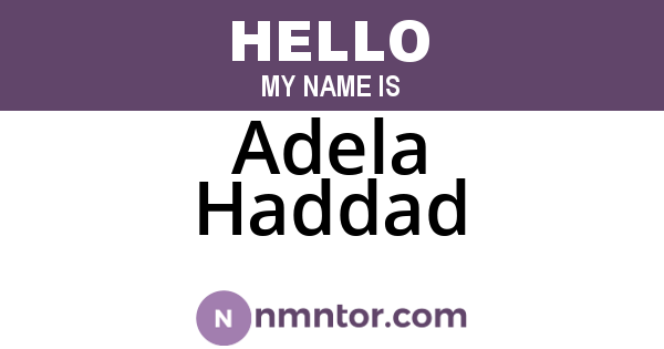 Adela Haddad