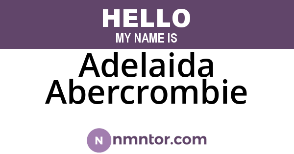 Adelaida Abercrombie