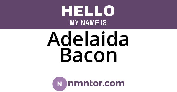 Adelaida Bacon