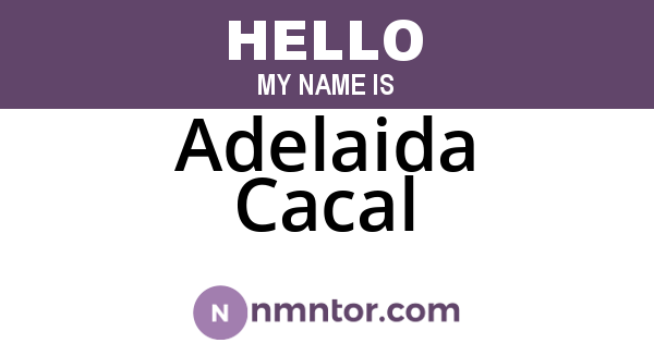 Adelaida Cacal