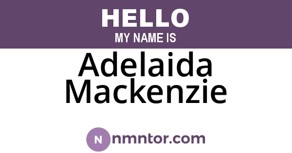 Adelaida Mackenzie