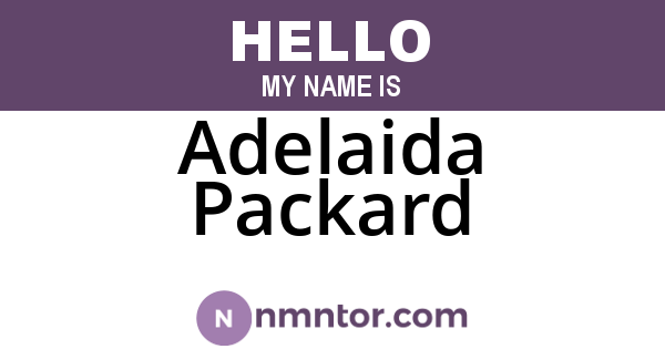 Adelaida Packard