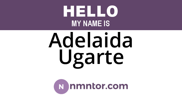 Adelaida Ugarte