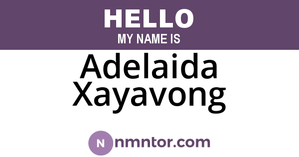Adelaida Xayavong