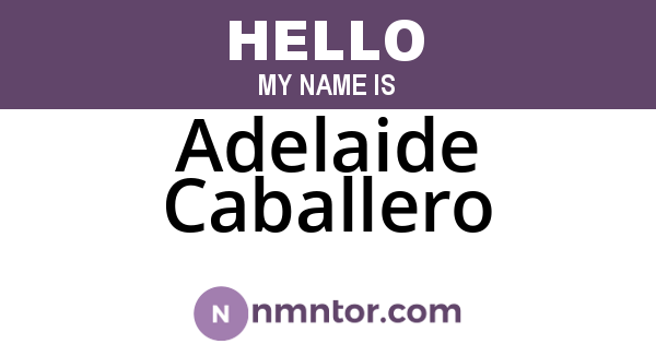 Adelaide Caballero