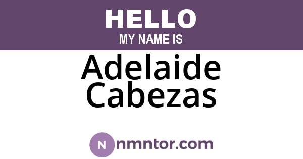 Adelaide Cabezas