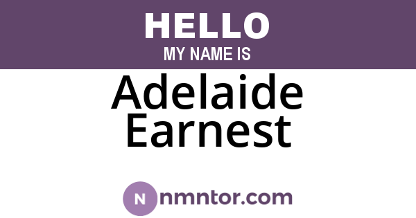 Adelaide Earnest