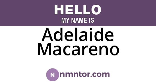 Adelaide Macareno