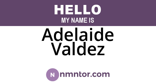 Adelaide Valdez