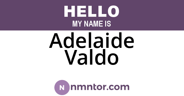 Adelaide Valdo